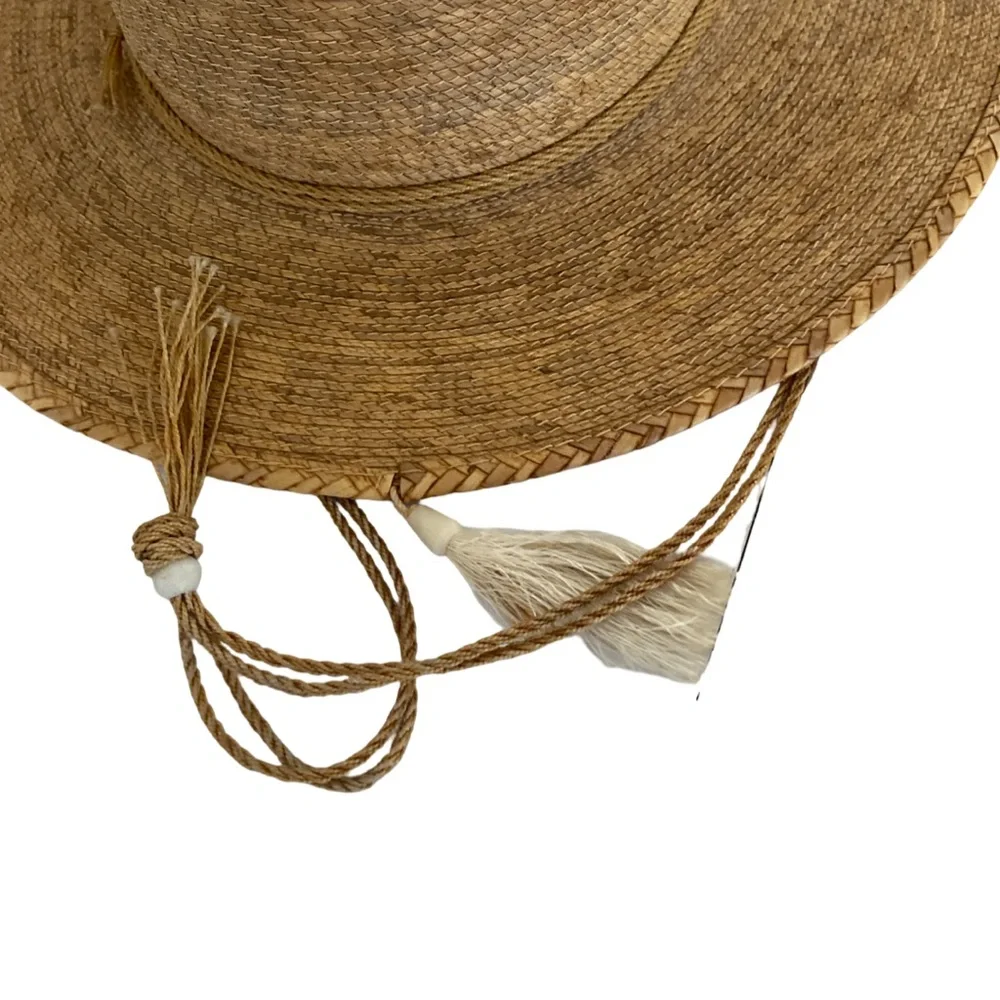 Sahuayo Palm Straw Hat- 6 7/8 tan straw , made in Mexico